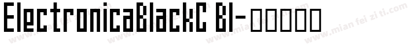 ElectronicaBlackC Bl字体转换